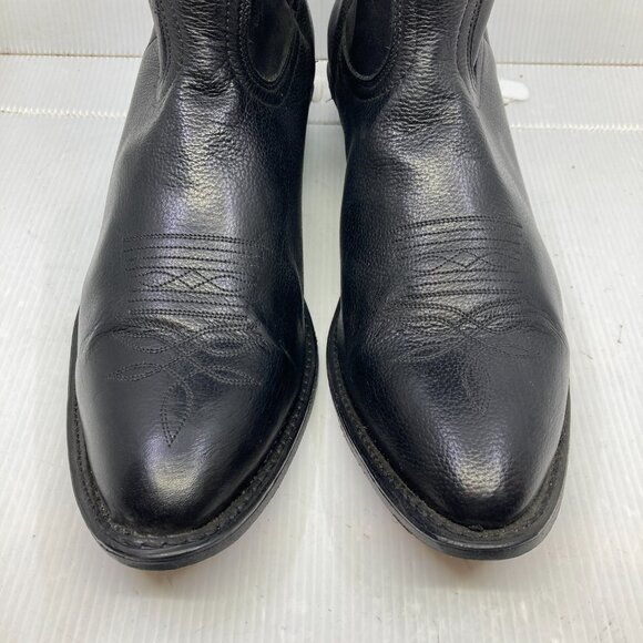 SILVER REBEL  BOULET western cowboy black new without box mens boots sz 15 E - Picture 3 of 10